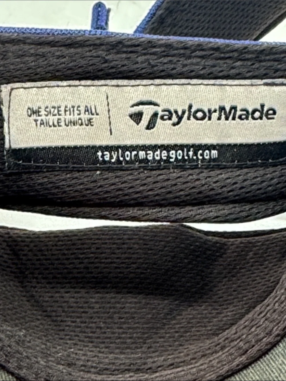 TaylorMade  Navy Visor with White Logo adjustable